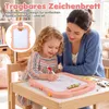 COSTWAY 4-in-1 Kindertafel, Doppelseitige Kinderstaffelei, Produktbild-Vorschau 7