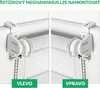Estika dvojitá roleta Klemmfix – 55 cm x 150 cm – Bílá – Náhled obrázku produktu 4