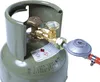 Close-up of a gas cylinder valve and regulator assembly. Produktbild-Vorschau
