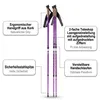 Set di 2 bastoncini da nordic walking in alluminio viola Anteprima dell’immagine prodotto 5