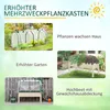 Outsunny Hochbeet Frühbeet mit Gewächshaus, Gemüsebeet mit Produktbild-Vorschau 6
