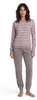 Edler Damen Frottee Pyjama langarm Schlafanzug mit Bündchen Produktbild-Vorschau 4