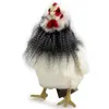 Huhn Frankreich schwarz-weiß-grau 30 cm Produktbild-Vorschau 5
