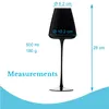 Intirilife 6x verre à vin au design moderne en noir - Voir les images du produit 4