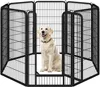 Yaheetech Puppyren, 8 panelen, 120 cm hoog, metaal, met Productafbeelding-voorbeeld 1