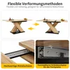 A collage of images showing an extendable dining table and its components. Anteprima dell’immagine prodotto
