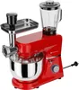 A red kitchen appliance with multiple attachments on a white background. Produktbild-Vorschau
