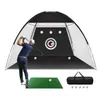 Siatka golfowa GN1 z matą ze sztucznej trawy, czarna Podgląd zdjęcia produktu 1