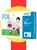 A product image for POL International Paper Lux paper, featuring a family illustration and marketing text. Anteprima dell’immagine prodotto