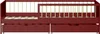 Kinderbett 190x90cm terracotta mit Schubladen ADAM Produktbild-Vorschau 4