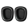 Two black ear pads for headphones are shown against a white background. Produktbild-Vorschau