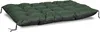 A dark green tufted cushion with black trim, shown from a diagonal angle on a white background. Anteprima dell’immagine prodotto