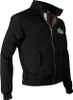 A black jacket with a plaid lining and a logo on the chest. Produktbild-Vorschau