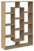 vidaXL Artisan dubová knihovna 102x29x143 cm materiál na Náhled obrázku produktu 1