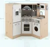 Kinderküche aus Holz, Kinderspielküche mit Waschbecken Herd Produktbild-Vorschau 4