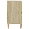Side view of a wooden cabinet with tapered legs. Náhled obrázku produktu