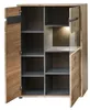 Glasvitrine >Bellano< in Viking Oak Nachbildung, MDF, Produktbild-Vorschau 1