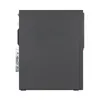 Side view of a dark gray Lenovo desktop computer tower on a white background. Produktbild-Vorschau