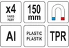 Yato YT-65008, Jede Marke, Schraubstockbacke, Aluminium, Produktbild-Vorschau 4