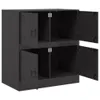 vidaXL Sideboard noir 67x39x73 cm acier Voir les images du produit 7