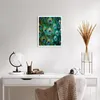 Poster - Poster ohne Rahmen - Pfauen Feder Makro - 40x50 cm Produktbild-Vorschau 5