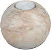 Teelichthalter MARMOR in Kugelform H. 9cm creme braun Produktbild-Vorschau 1