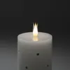 Konstsmide 1837-100 LED Echtwachskerze, weiß, mit 3D Flamme Produktbild-Vorschau 2