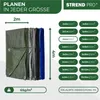 Plane Tarpaulin Light 2x4 m, 65 g/m, Abdeck-, grün, mit Produktbild-Vorschau 2