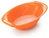 An orange plastic basin with a textured insert at the bottom, shown from a slightly elevated side angle against a white background. Produktbild-Vorschau