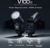 Bezprzewodowa lampa błyskowa Godox V100 2.4G, okrągła Podgląd zdjęcia produktu 2