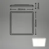 LED Panel Deckenleuchte Ultraflach Backlight Slim 29cm weiß Produktbild-Vorschau 5