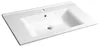 ZUNO 85 lavabo en céramique 85x45cm, blanc Voir les images du produit 1