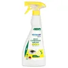 A white spray bottle with a yellow trigger and cap, featuring product labeling. Produktbild-Vorschau
