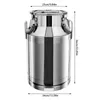 40L Pot à lait en acier inoxydable avec couvercle Réservoir Voir les images du produit 2