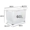 2x 60L Aufbewahrungsbox mit Deckel und Rollen große Box Produktbild-Vorschau 9