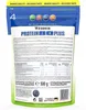 The back of a Weider Protein 80 Plus powder supplement bag. Produktbild-Vorschau