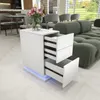Schmaler Nachttisch mit Steckdose & USB,Nachttisch LED mit Produktbild-Vorschau 3