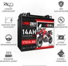 Langzeit Gel Motorradbatterie YTX14-BS 14Ah 12V Produktbild-Vorschau 2