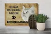 Holzschild Spruch 30x20cm britische Langhaar ohne kein Heim Produktbild-Vorschau 4
