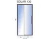 Rea Duschtür Solar 130 Black Produktbild-Vorschau 5