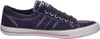 A side view of a navy blue Dockers sneaker on a white background. Voir les images du produit