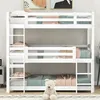okwish Etagenbett Hochbett 90x200 Dreier-Etagenbett für Produktbild-Vorschau 1