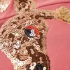 Kinder-Sweatshirt Gr. 92 Altrosa mit Pailletten-Giraffe Produktbild-Vorschau 4