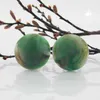 Clip Ohrring 22mm Riss grün-braun-marmoriert matt Produktbild-Vorschau 2