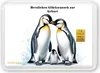 Grußkarte Glückwünsche zur Geburt Pinguine Gold 1g 1 Gramm Produktbild-Vorschau 1