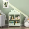 Kinderregal 'Vipsali' mit 2 Faltboxen Haus-Optik 90 x 60 x Produktbild-Vorschau 4