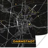 MuchoWow® Poster Deutschland - Schwarz und Gold - Darmstadt Produktbild-Vorschau 1