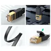 Flache CAT 7 LAN Kabel Slim RJ45 Ethernet Schwarz 1,5m bis Produktbild-Vorschau 14