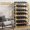 HOMCOM Weinregal Flaschenregal für 42 Weinflaschen, mit 7 Produktbild-Vorschau 6