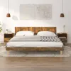vidaXL Nachttische 2 Stk. Räuchereiche 40x35x47 cm Produktbild-Vorschau 1